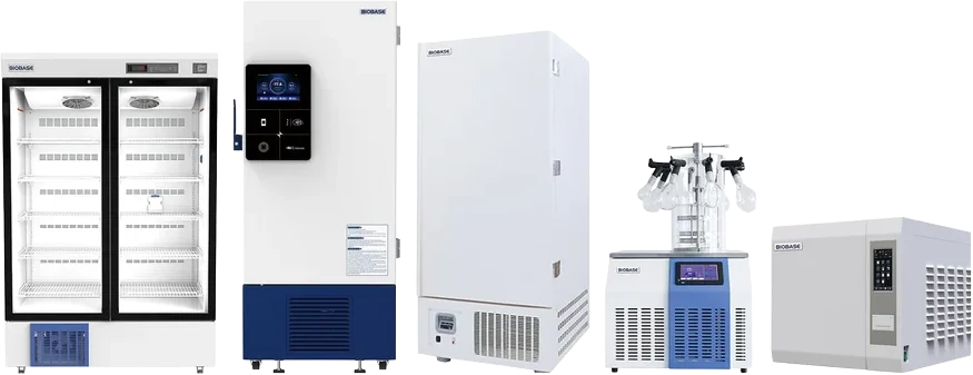 Biobase refrigerators, -86 °C freezers, freeze dryers and autoclaves