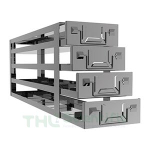 Giá để hộp trữ đông 4 tầng × 4 cột cho tủ âm sâu – Biobase BK-LD4X4